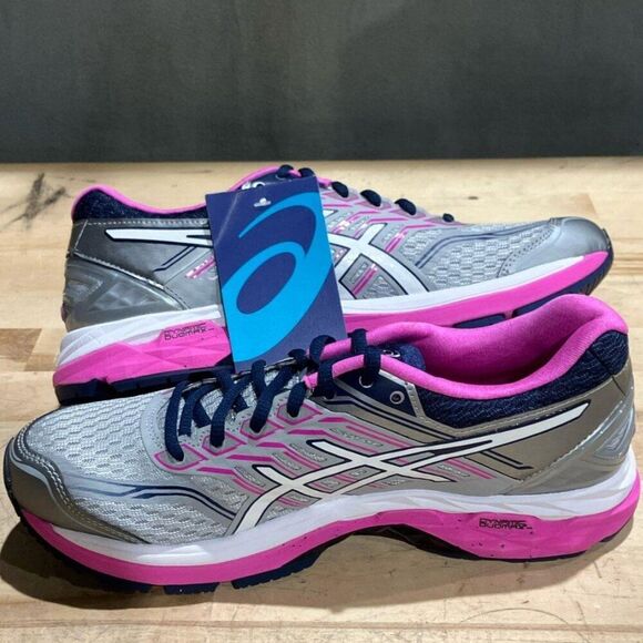 RARE Asics GEL GT 2000 5 Size 9.5 US 41.5 EUR Grey Indigo Blue Pink Medium - Picture 9 of 11